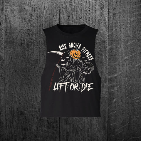 Limited Edition "HALLOWEEN" Women's Custom Cut Crop Muscle Tee (2025)