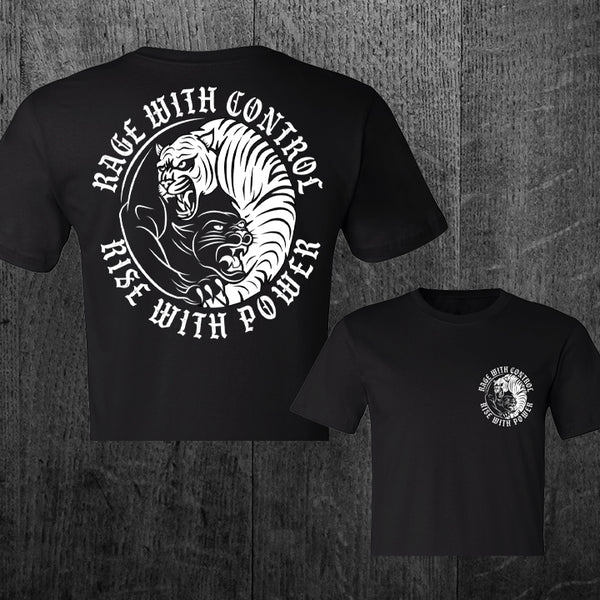 "RISE WITH POWER" Women's Custom Cut Crop Tee