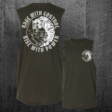 "RISE WITH POWER" Custom Cut Muscle Tee
