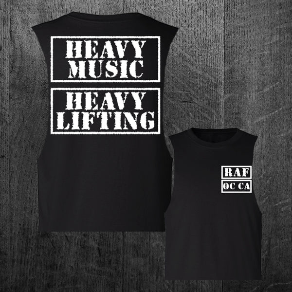 "STILL HEAVY" Women's Custom Cut Crop Muscle Tee