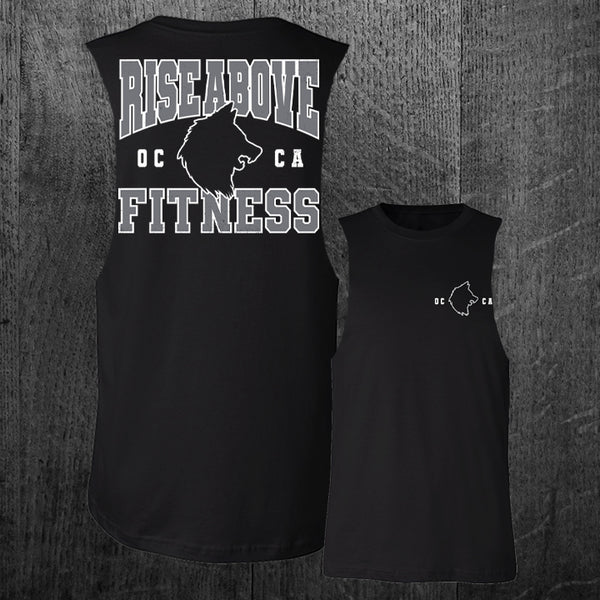 "TEAM WOLF" Custom Cut Muscle Tee